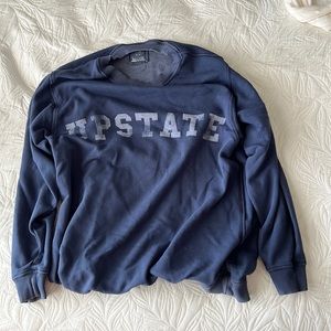 blue cozy sweater